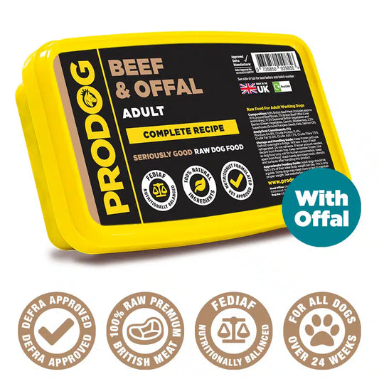 Beef & Offal Complete Raw Dog Food Meal 500g