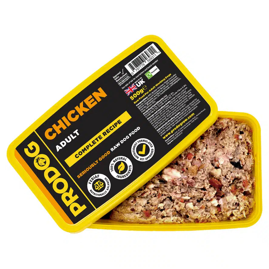 Chicken Complete Raw Dog Food Meal 500g
