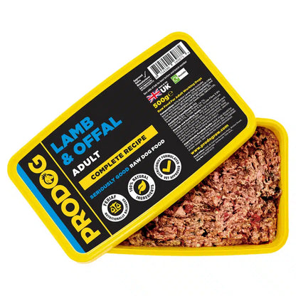 Lamb & Offal Complete Raw Dog Food Meal 500g