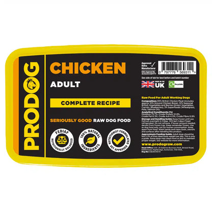 Chicken Complete Raw Dog Food Meal 500g