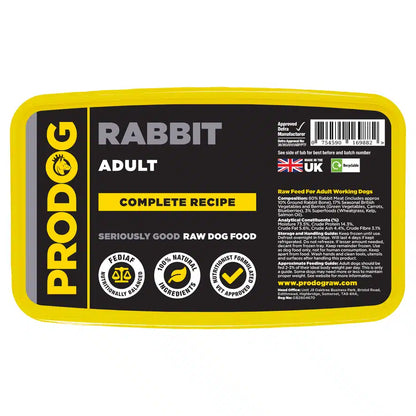 Rabbit Complete Raw Dog Food Meal 500g