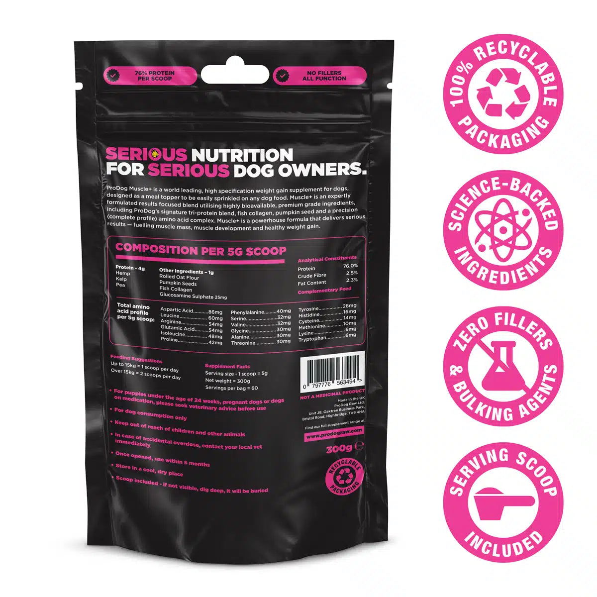Muscle+ - Dog Weight Gain Supplement