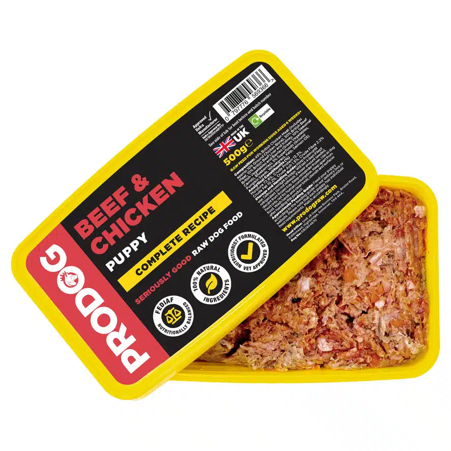 Puppy Beef & Chicken Raw Puppy Food Meal 500g
