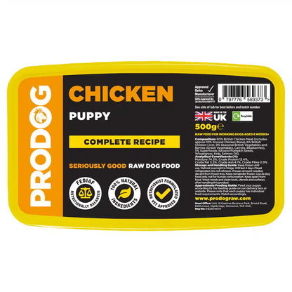 Puppy Chicken Raw Puppy Food Meal 500g