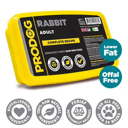 Rabbit Complete Raw Dog Food Meal 500g