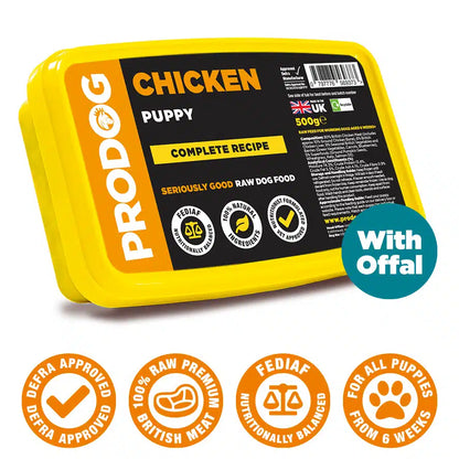 Puppy Chicken Raw Puppy Food Meal 500g